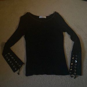 Able Top - Boatneck Acid Washed long sleeve